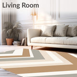 Chevron with Zigzag Design(Brown)