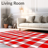 Nordic Yuletide Checkered Seasonal Statement(Red)
