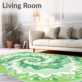 Celestial Spiral Design Featuring Ethereal Clouds and Whispering Vortexes (Green)