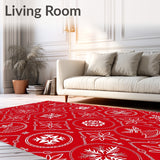 Joyful Celebration Yuletide Featuring Enchanting Seasonal Motifs(Red)