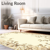 Beige Garden Charm Floor Anti Fatigue Decorative Kitchen Carpets(Beige)