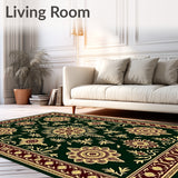 Traditional Paisley Medallion with Festive Holiday Accents(Green)