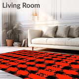 Contemporary Buffalo Check Featuring Angles And Bold Hue(Black)