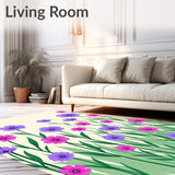 Blossom Field Welcoming Arch Doorway Floral Botanical Entrance(Purple)