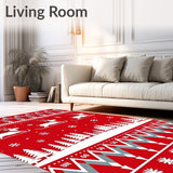 Festive Elk Toboggan Holiday Semicircle Welcome Entrance(Red)