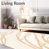 Avant garde Brushstroke Symphony Artistic Expression(Beige)