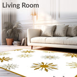 Classic Snow Crystal Arrangement Enhanced By Luxurious Gold And Bright(Gold)