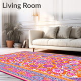 Artistic Paisley Area Runner(Orange)