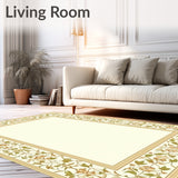Classic Isabella Cream Beige Ornamental Border(Beige)