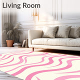 Modern Textured with Subtle Wave Design(Pink)