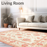 Quick Dry Beige Coral Velvet with Non Slip Backing and Ultra Plush Comfort(Ivory)