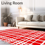 Country Gingham Check with Whimsical Festive Flair(Red)