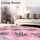 Seasonal Fir Branch Crystal Flake Semi Circle Entrance(Pink)