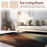 Ultra Soft Area Rug, Non Slip, Stain Resistant, Washable Area Rugs for Living Room, Bedroom, Modern Abstract Non-Slip Playroom Rug(Beige)