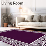 Abstract Interlocking Grid with Radiant Art Flourishes(Purple)
