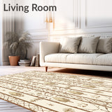 Lattice With Subtle Botanical Accents(Beige)