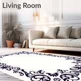 Botanical Vine Scroll with Ornate Flourish Motifs(Black)