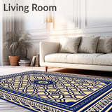 Ornamental Lattice Mosaic (Blue)