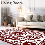 Boho Eclectic Medallion Artisan Handwoven Jewel (Red) - ODIKA