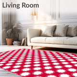 Farmhouse Gingham Lattice Holiday Welcome(Red)