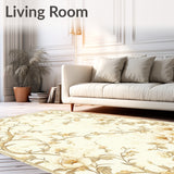 Chic Area with Timeless Floral Accents for Modern Spaces(Beige)