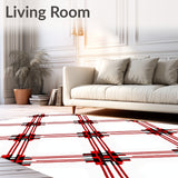 Nordic Winter Gingham Seasonal Decoration(Red)