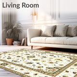 Farmhouse Elegant Ivory Beige Area(Beige)