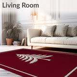 Elegant Yuletide Conifer Motif Surface Protective Barrier(Maroon)