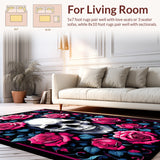 Chic Monochrome Skull Arrangement(Pink)