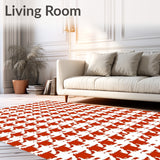 Farmhouse Checkerboard displaying Classic Styling(Red)
