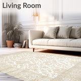Area Small Entryway Boho Accent Floor Cover Distressed(Beige)