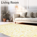 Chic Low Pile Vintage Beige Throw(Beige)