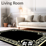 Heirloom Jardin Foliage Trellis Embroidery(Black)