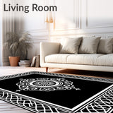 Filigree Lattice with Delicate Arabesque Details(Black)