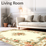 Elegant Krystin Medallion In Beige And Ivory Tones(Beige)