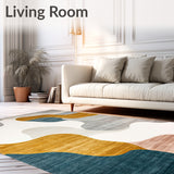 Chic Abstract Flow Area Modern Beige Grey Wavy Lines(Gray)