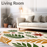 Botanical Harvest Medley with Fern and Maple Silhouettes(Ivory)