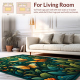 Artful Dark Green Floral Palette(Green)