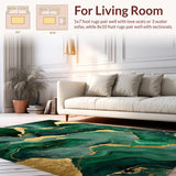 Elegant Green Abstract Swirl(Green)