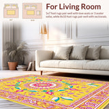 Boho with Whimsical Petal and Leaf Designs(Yellow)