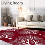 Enchanted Forest Winter Magic with Frosted Tree Branch(Red)