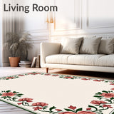Rose Garden Tapestry Design Floor Covering (Pink) - ODIKA