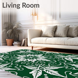 Festive Snowflake Swirl Decorative Holiday Accent(Green)