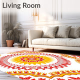 Inspired Design with Symmetrical Petals and Radiant Center(Red)