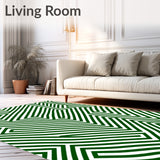 Bold Chevron Inspired Stripe Sequence in Monochrome(Green)