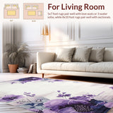 Chic Watercolor Floral Arrangement(Purple)