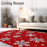Snowflake Cascade with Festive Starburst Accents(Red)