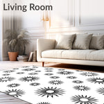 Starburst Explosion Motif Comfort Floor Treatment (Black) - ODIKA