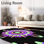 Abstract Burst with Symmetrical Radiating (Purple) - ODIKA