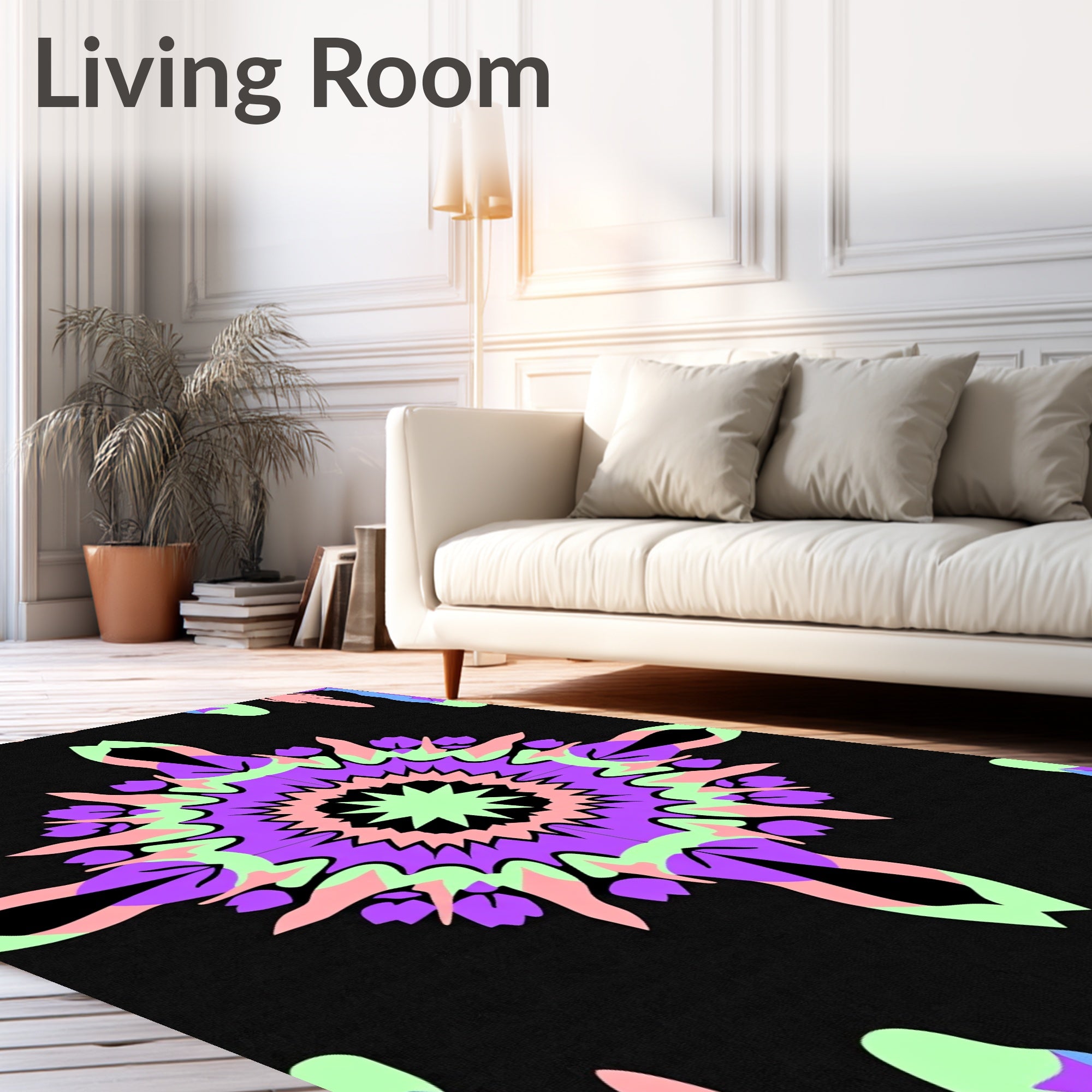 Abstract Burst with Symmetrical Radiating (Purple) - ODIKA